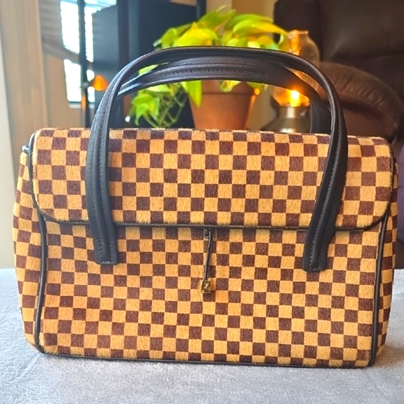 Louis Vuitton Vintage Damier Sauvage Lionne Brown Handbag - Picture 1 of 15